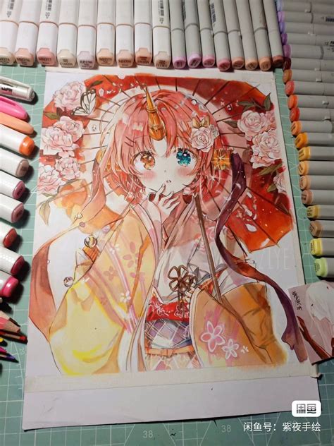 Ziye S Japanese Anime Girl Hot Sexy Hand Drawing With Marker Owen S Collections