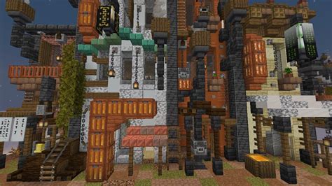 Steampunk Street Row 2 Minecraft Map