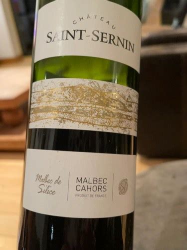 Château Saint Sernin Malbec de Silice Cahors Vivino US