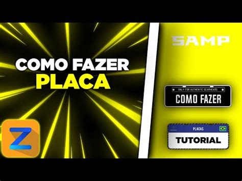 COMO FAZER PLACA MODIFICADA ZMODELER GTA SAMP YouTube