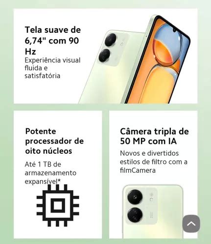 Xiaomi Redmi 13c Dual Sim 128 Gb Midnight Black 4 Gb Ram R 774 em São