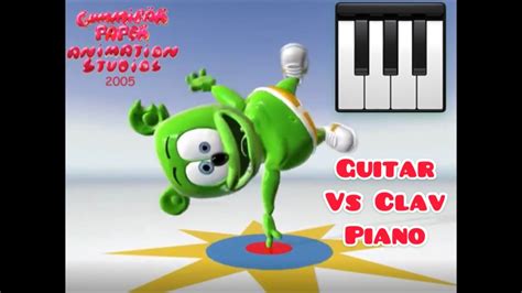 The Gummy Bear Full Guitar Vs Clav Piano 🎹 Remake Youtube