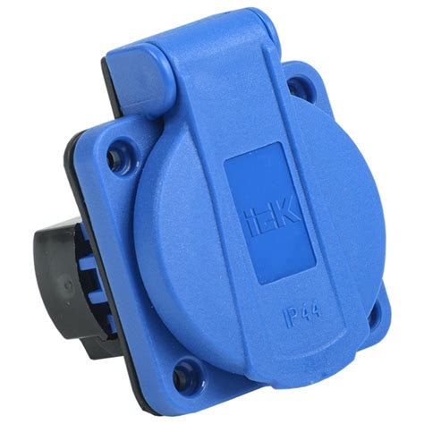 Розетка на панель с заземлением MAGNUM РП11-3 Schuko 2P+E 16A с крышкой ...