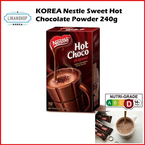 Korea Nestle Hot Chocolate Original Sweet Hot Choco G Shopee Singapore