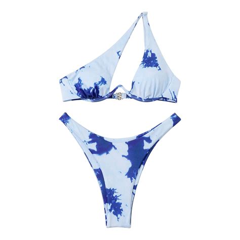 MSJUHEG Mid Rise Bikini Sets For Women Womens Bikini Strapless Bathing Suits For Women Tie Back