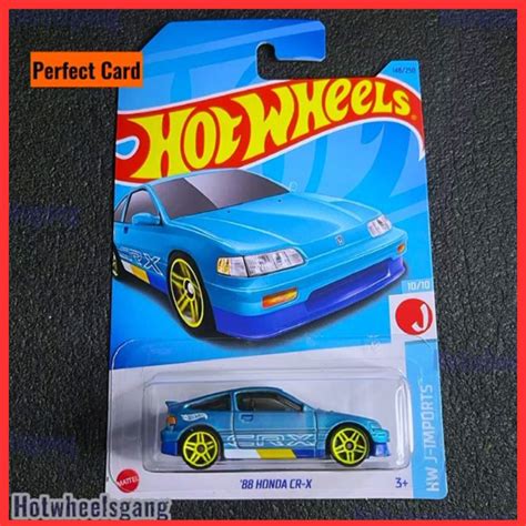 Hot Wheel Honda CR X New Matte Light Blue JDM Honda Collections Series Honda CRX