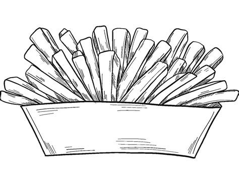 Desenhos De Batata Frita Para Colorir E Imprimir Colorironline