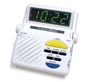 Sonic Alert Sonic Boom SB1000 Alarm Clock W/ Lamp Flasher, Hard of Hearing, Deaf | eBay