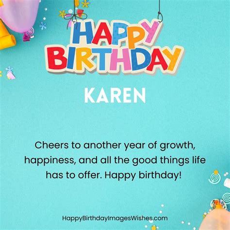 Happy Birthday Karen Images & Wishes 2023