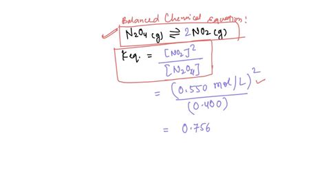 Solved Determine The Value Of The Equilibrium Constant Keq For This