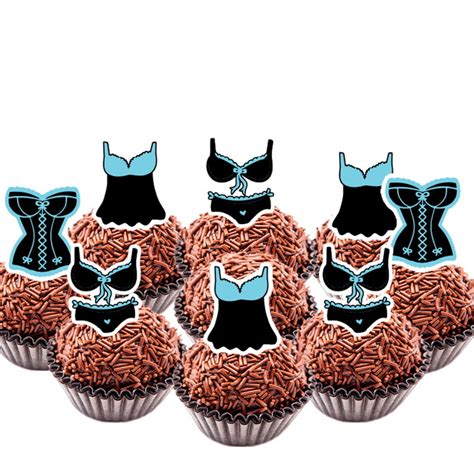 Topper Cha De Lingerie Azul Arquivo Digital Elo