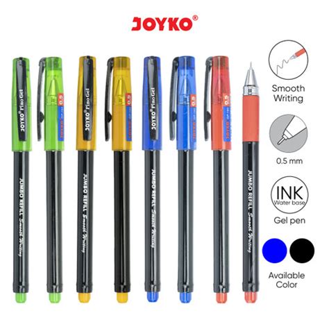 Jual Gel Pen Pulpen Pena Joyko Gp Pino Gel Mm Hitam