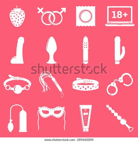 Sex Shop Icons Stock Vector Royalty Free 289660004