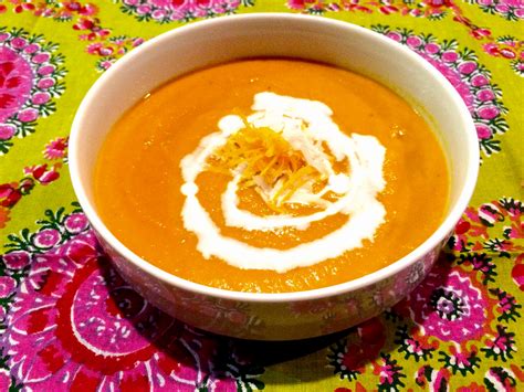 Thai Carrot Ginger Coconut Soup | Sunshine & Kale