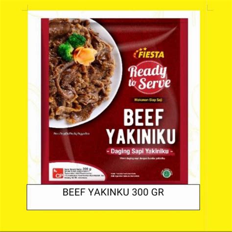 Jual Fiesta Ready To Serve Beef Yakiniku 300 Gr Daging Sapi Yakiniku