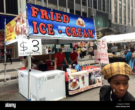 Fried Ice Cream stall Stock Photo - Alamy