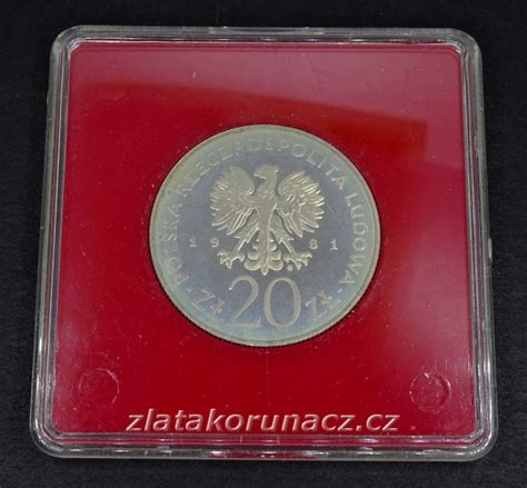 Polsko 20 zlotych 1981 Totius PRÓBA Numismatika Zlatá Koruna Ostrava