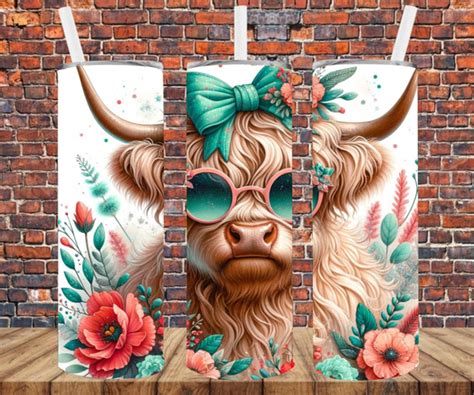 Sassy Country Cow Tumbler Wrap Sublimation Transfers Crafty Bucks