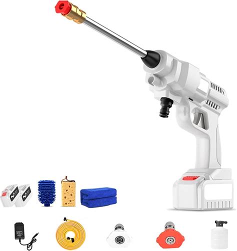 Electric Cordless High Pressure Cleaner Washer Multifunctional Nozzle Portable Lightweight