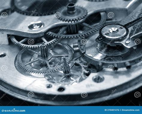 Vintage Watch Mechanism Stock Photo Image Of Mechanical 270401476