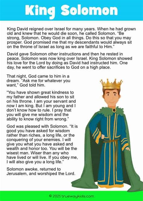 King Solomon 5 10 Year Old Lesson Bible Pack Trueway Kids