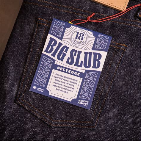 Naked And Famous Weird Guy Oz Big Slub Selvedge Indigo Raw