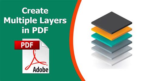 How To Create Multiple Layers In Pdf File Using Adobe Acrobat Pro Dc