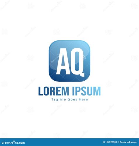 Aq Letter Logo Design Creative Modern Aq Letters Icon Illustration