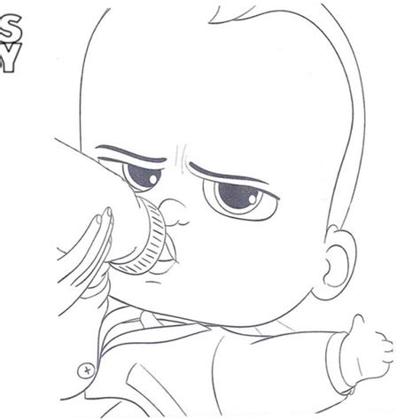 Cute Boss Baby Coloring Pages Free Printable Coloring Pages