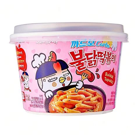 Samyang Buldak Chicken Flavor Topokki Carbonara Bowl G Etsy