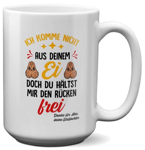 22feels Tasse Stiefpapa Geschenk Von Stieftochter Vatertag Stiefvater