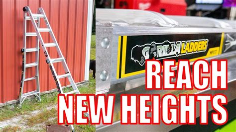 Gorilla Ladders MPX17 Aluminum 18ft Multi Position Ladder YouTube