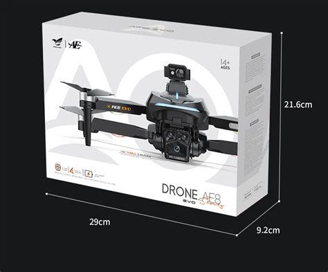 2024 Ae8 Evo Gps Positioning 6k Hd Three Camera Drone Aerial