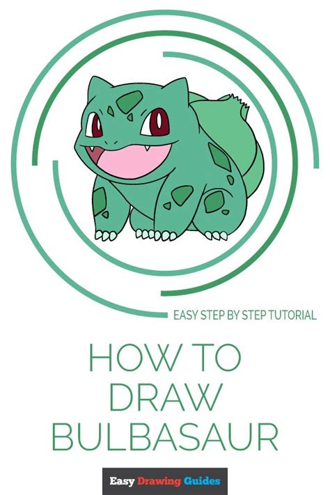 How To Draw Bulbasaur Pok Mon Really Easy Drawing Tutorial Drawing