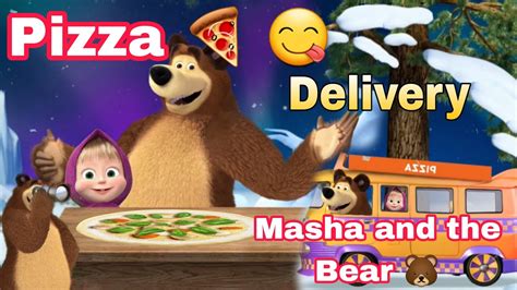 Masha And The Bear 🐻 L Masha And Bear Making A Pizza 🍕 😋 L Pizzeria