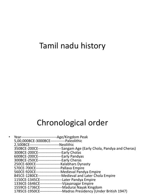 Tamil Nadu History | PDF | Tamils | South India