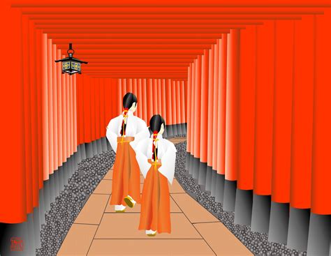 伏見稲荷 千本鳥居 | NORIさんのPC絵画ギャラリー