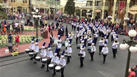 Disney World Magic Kingdom Marching Band Parade 2015 Youtube