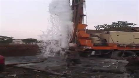 Power Of Water Borewell Drilling Youtube