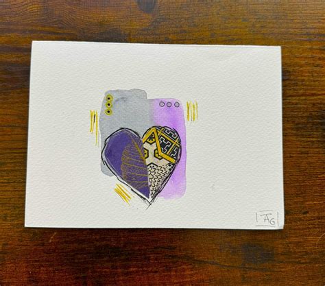 original hand painted cards art cards  occasion cards set