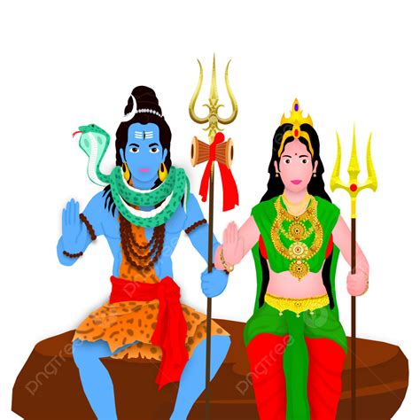 God Shiva Parvati Clipart