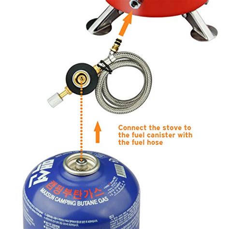 Etekcity E Gear Portable Collapsible Outdoor Windproof Camping Stove Butane Propane Burner For