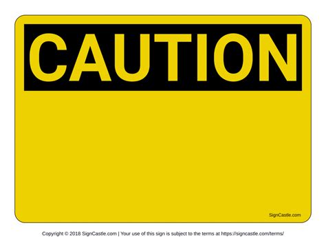 Caution Signs | Poster Template