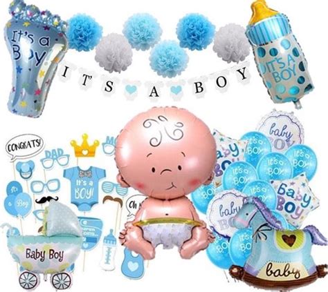 Babyshower Set Jongen It S A Boy Ballonnen Babyshower Jongen