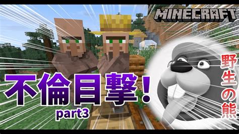 【マイクラ】村人が不倫していたのでコ〇してみた。part3 マイクラ（minecraft）動画まとめ