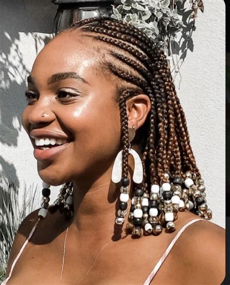 Short braids hairstyle Braided Cornrow Hairstyles, Box Braids ...