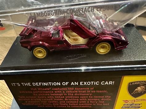 Hot Wheels RLC Lamborghini Countach LP S Red Neu Und Originalverpackt In Villars Sur