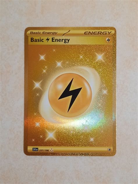 Basic Lightning Energy 257198 Scarlet And Violet Secret Rare Pokémon