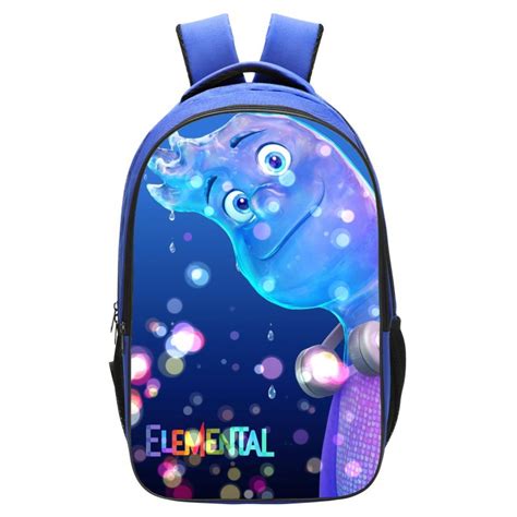 Elemental Backpack School Bag Blue Baganime