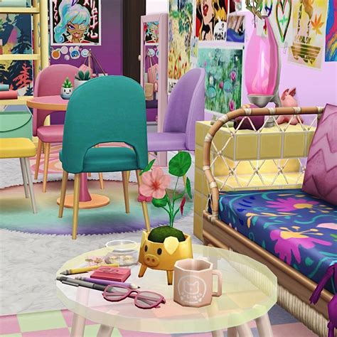 Colorful Apartment No Cc 03 Screenshots The Sims 4 Rooms Lots Curseforge